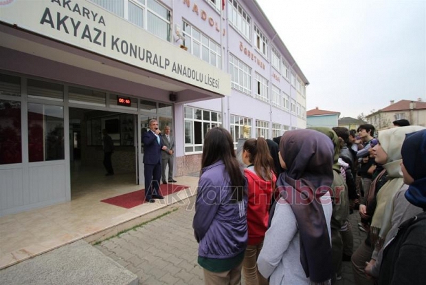  BAŞKANDAN KONURALP ANADOLU LİSESİNE ZİYARET