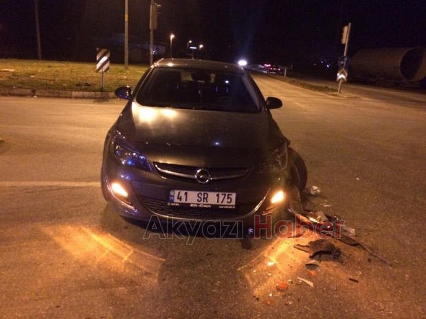 Batakköy Kavşağında Trafik Kazası