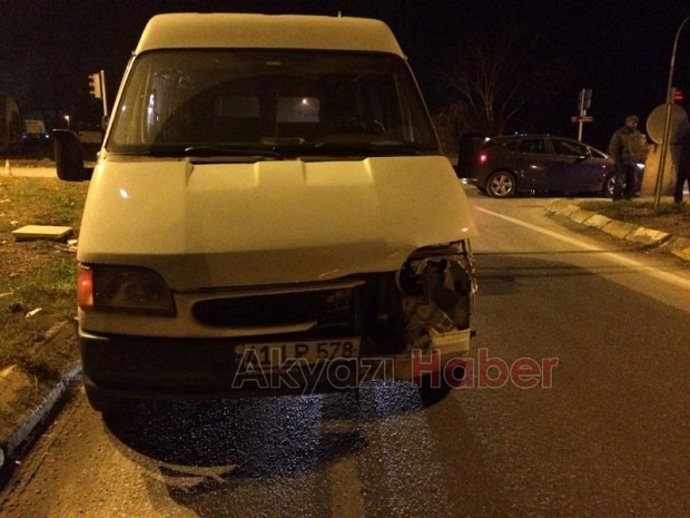 Batakköy Kavşağında Trafik Kazası
