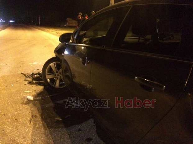 Batakköy Kavşağında Trafik Kazası