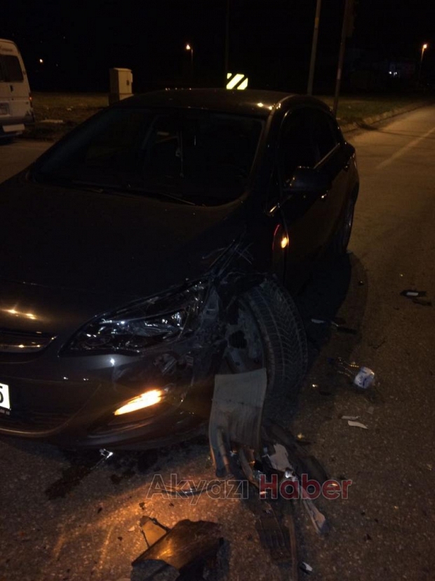 Batakköy Kavşağında Trafik Kazası