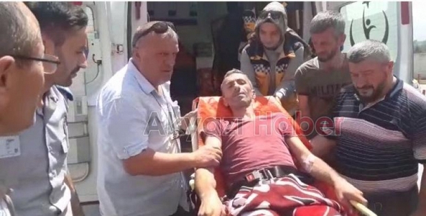 Belediye Kepçesi Devrildi