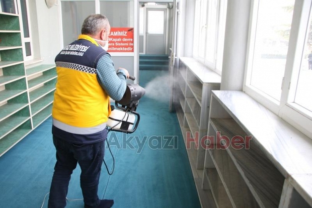 Belediye Sağlık işlerinden Camilere İlaçlama