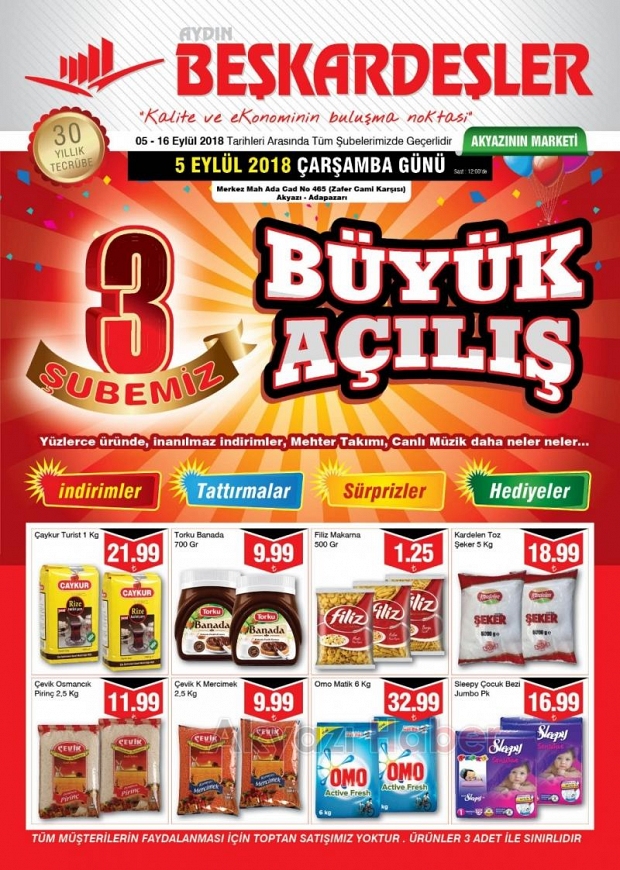 Beş Kardeşler Marketin 3. Şubesi Dualarla Açıldı