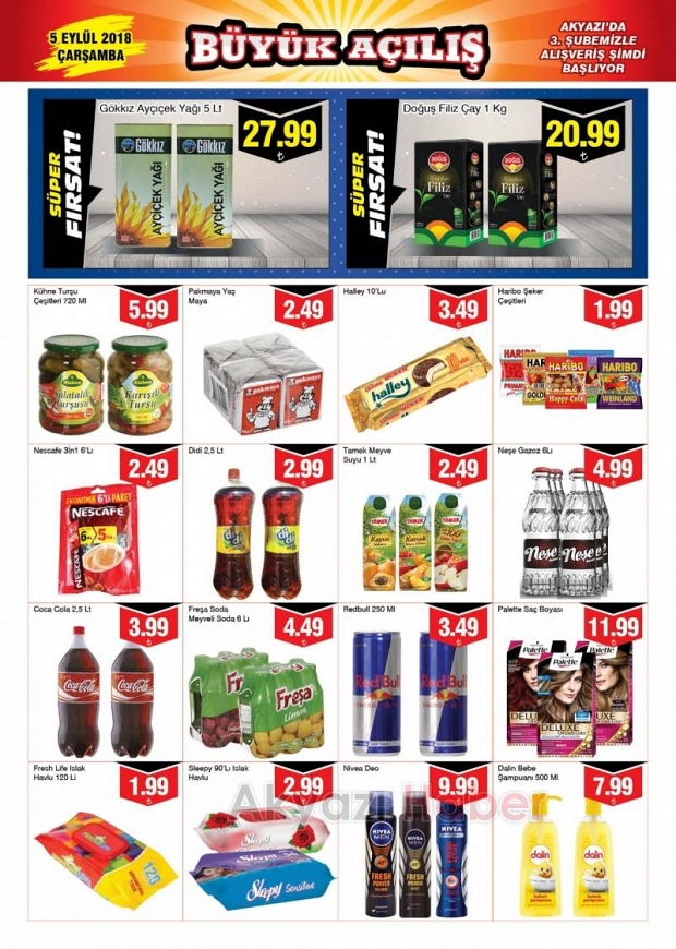 Beş Kardeşler Marketin 3. Şubesi Dualarla Açıldı