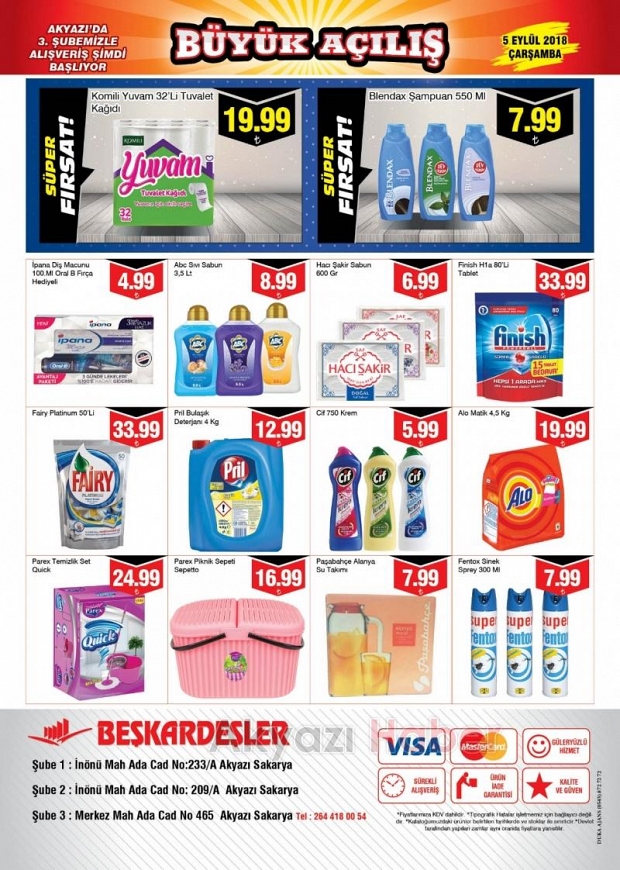 Beş Kardeşler Marketin 3. Şubesi Dualarla Açıldı