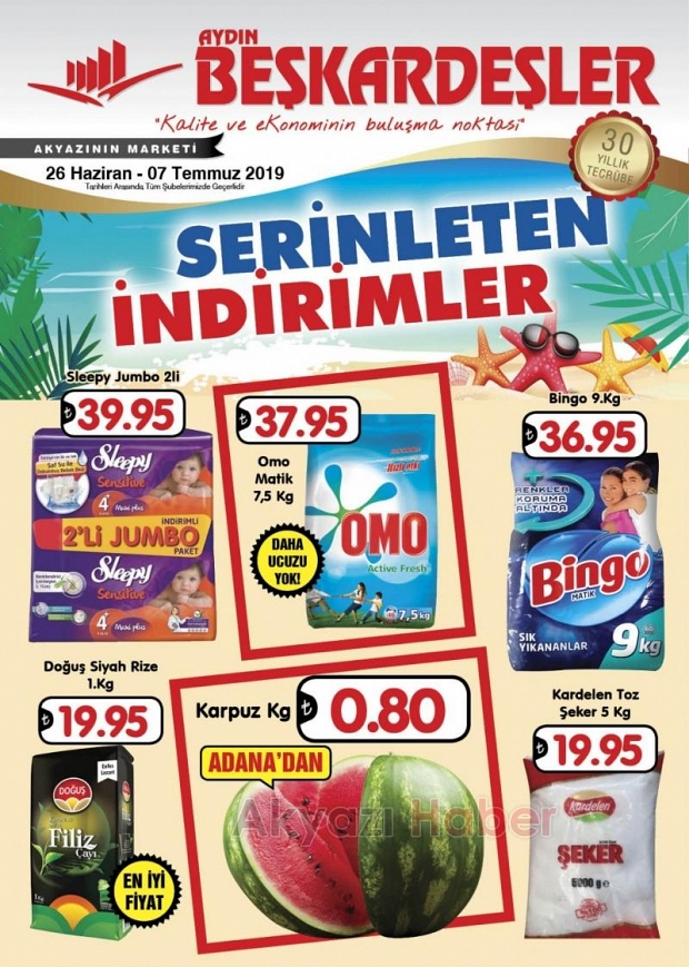 Beşkardeşler Market Serinleten İndirimler Başladı