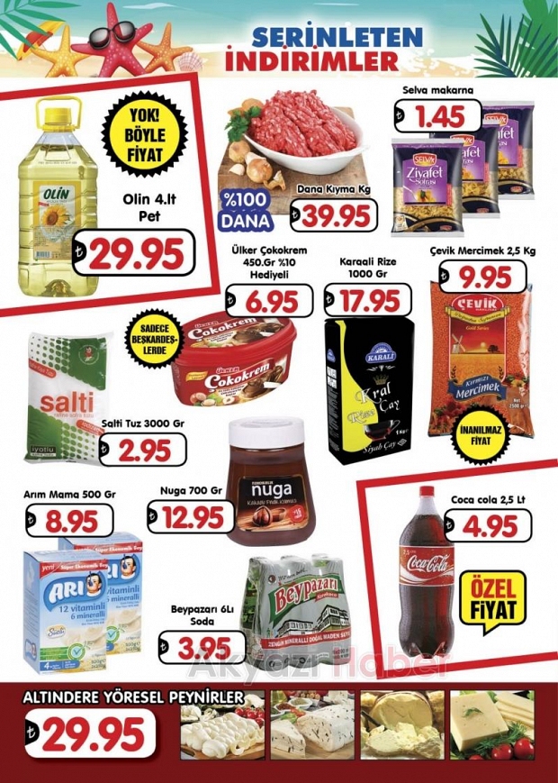 Beşkardeşler Market Serinleten İndirimler Başladı