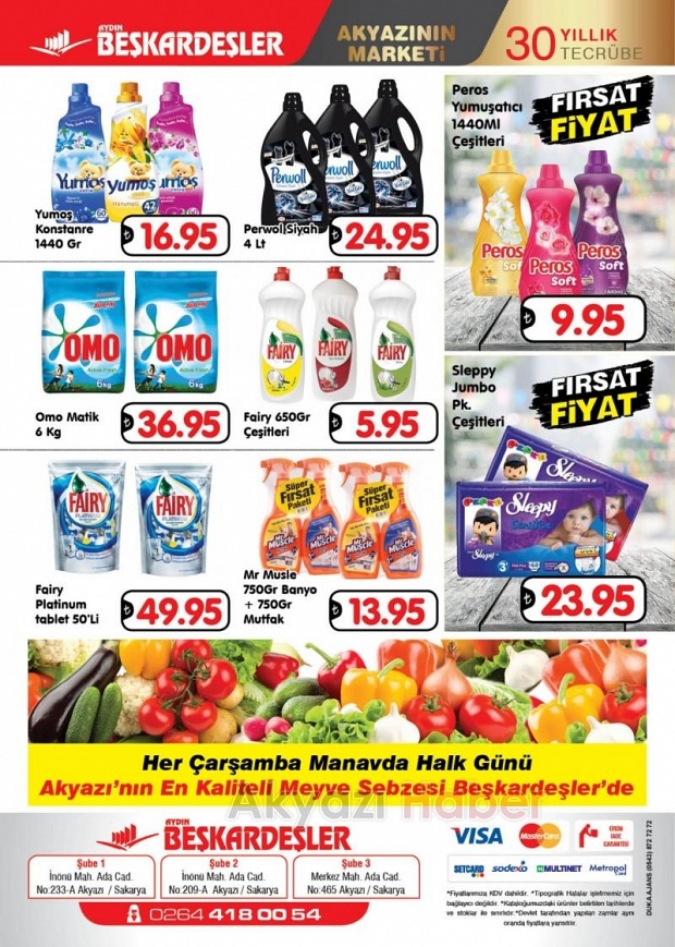 Beşkardeşler Marketten Sonbahar İndirimleri