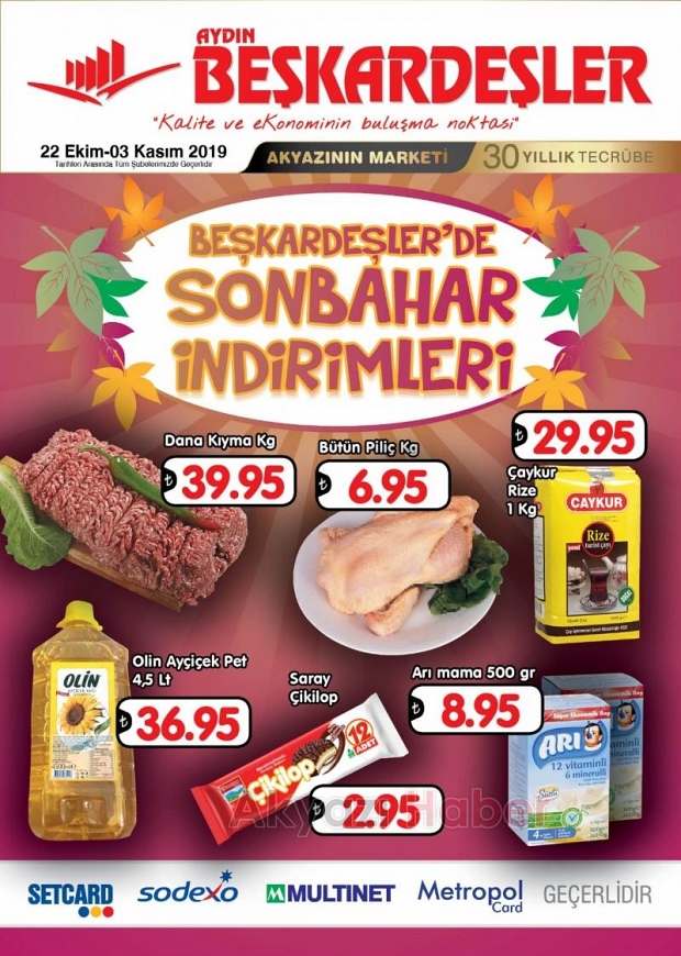 Beşkardeşlerde Sonbahar İndirimleri