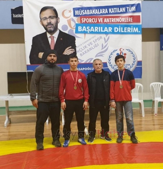 Bilek Güreşinde İl Birincileri Akyazıdan