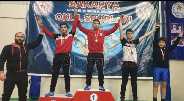 Bilek Güreşinde İl Birincileri Akyazıdan
