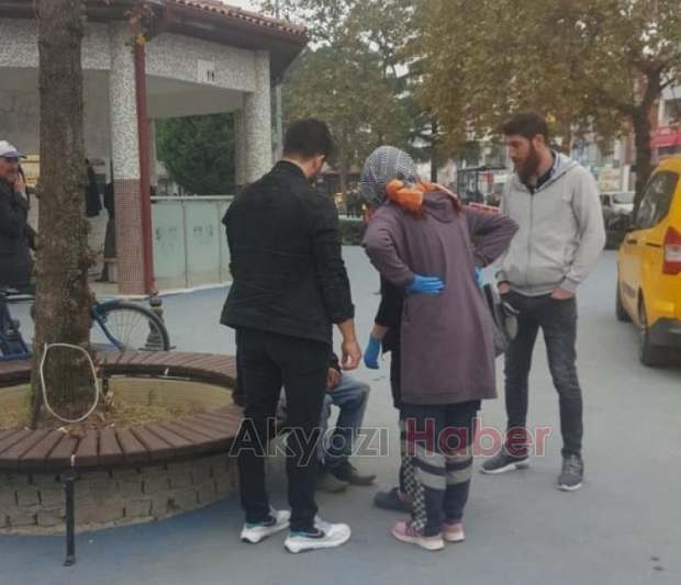 Bir anda kadına sarıldı Tacizci sanılıp darp edildi