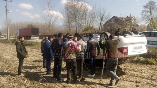Bu kazayı burnu bile kanamadan atlattı