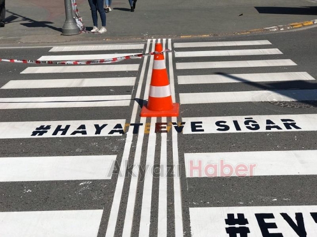Büyükşehirden yaya geçitlerinde farkındalık çalışması