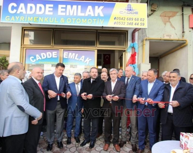 CADDE  EMLAK IN AÇILIŞI  GERÇEKLEŞTiRiLDi