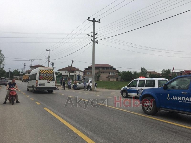 Cip ile motosiklet çarpıştı: 1yaralı