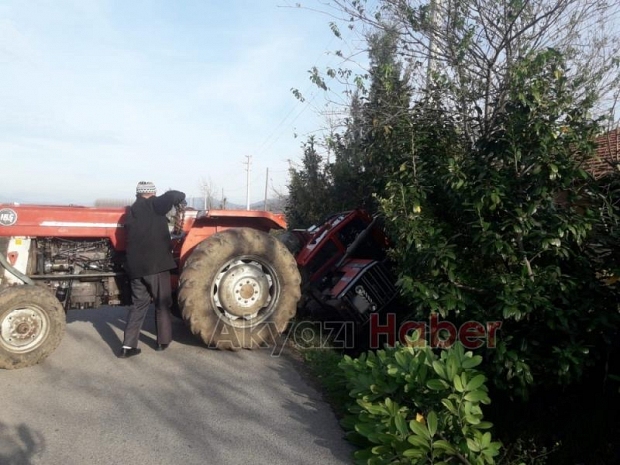 Çocuklara Çarpmamak İçin Dere Yatağına Düştü