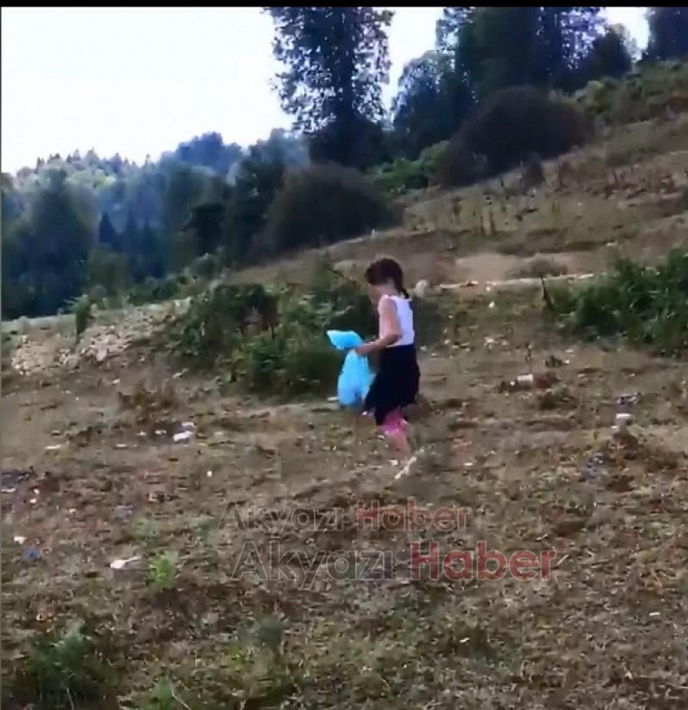 Çöp yuvasına dönen yaylada takdir toplayan davranış