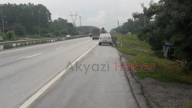 D100 Karayolu nda Kaza