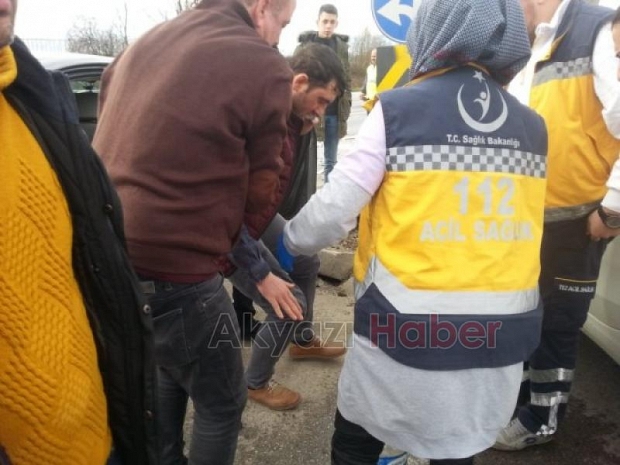 D100 Ormanköy Kavşağında  Işık ihlali kazası