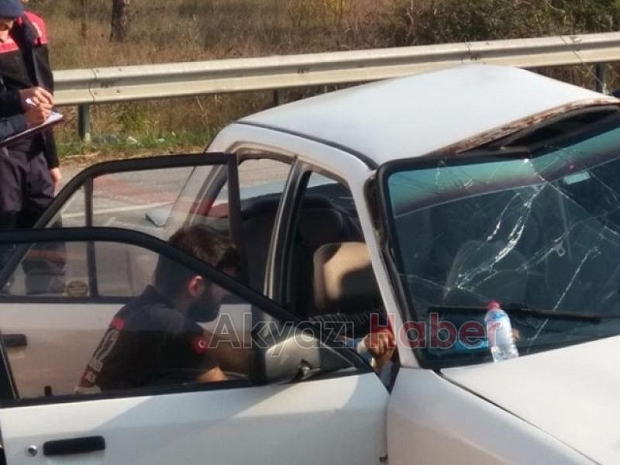 D140 Akyazı Gişelerinde Sıkışmalı Trafik Kazası