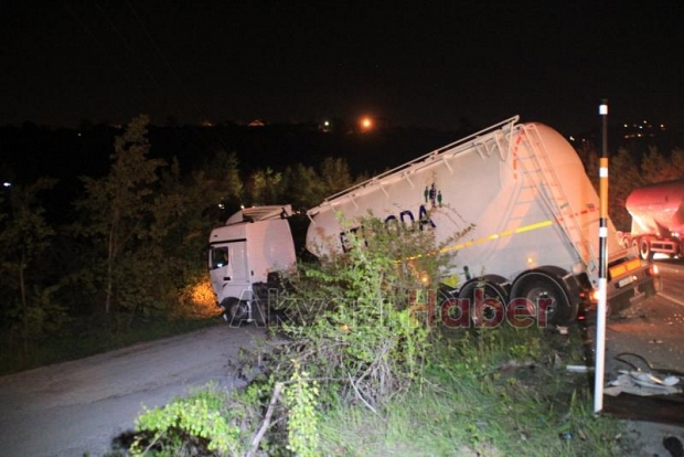 D140 Karayolunda Feci Kaza