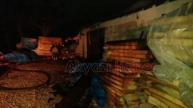 Dedeler Mahallesinde Atölye Yangını