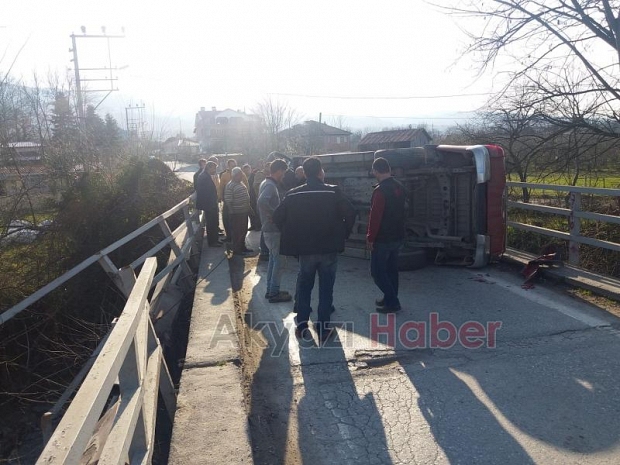 Dereye uçmaktan son anda kurtuldu