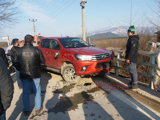 Dereye uçmaktan son anda kurtuldu