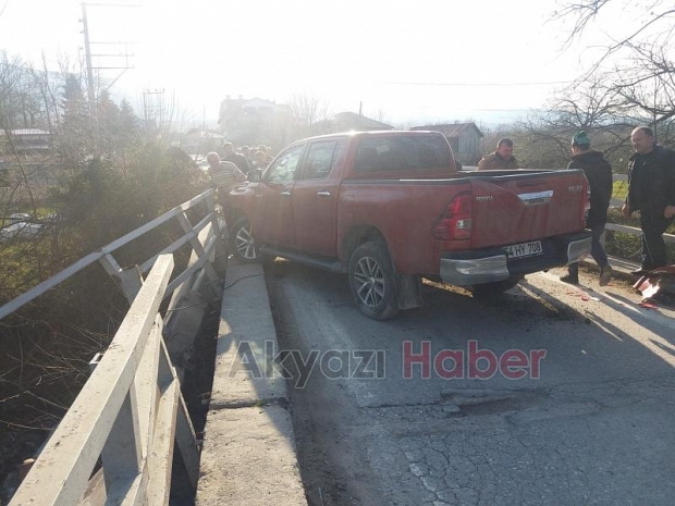 Dereye uçmaktan son anda kurtuldu