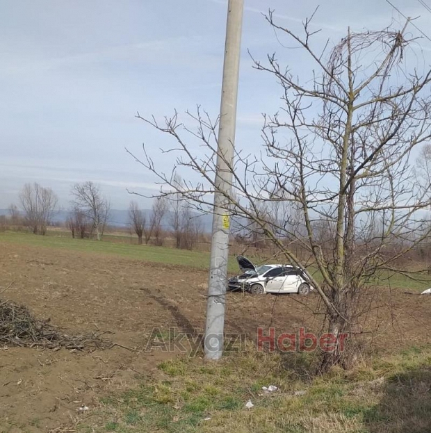 Direksiyon Hakimiyetini Kaybetti Dereden Karşıya Uçtu