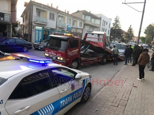 Ada Caddesinde Trafik Kazası 1 yaralı
