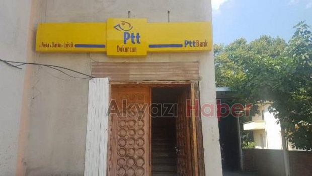 Dokurcunun tek banka şubesi olan PTT kapatıldı
