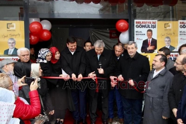 Ekrem Yüce Akyazı da  Seçim İrtibat Bürosu Açtı
