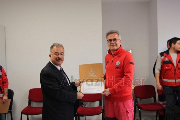 Elazığda görev yapan personele teşekkür belgesi