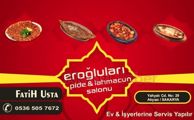 EROĞLULARI PİDE LAHMACUN SALONU AÇILIYOR