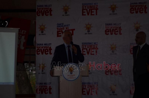 Erol Kaya Akyazı da Toplantı Yaptı