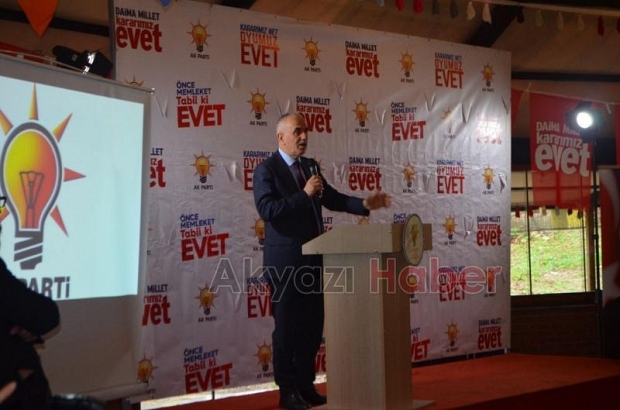 Erol Kaya Akyazı da Toplantı Yaptı