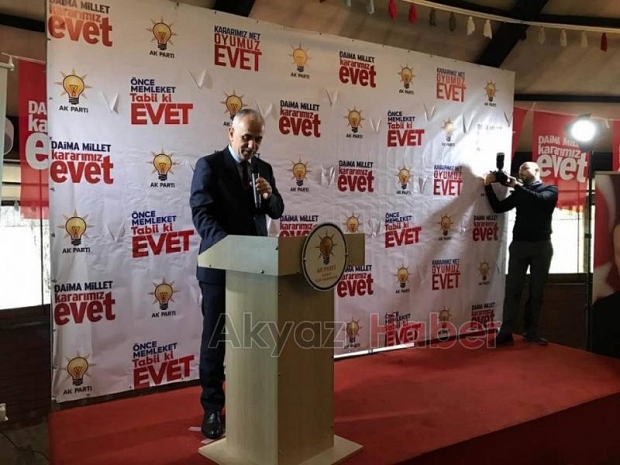 Erol Kaya Akyazı da Toplantı Yaptı