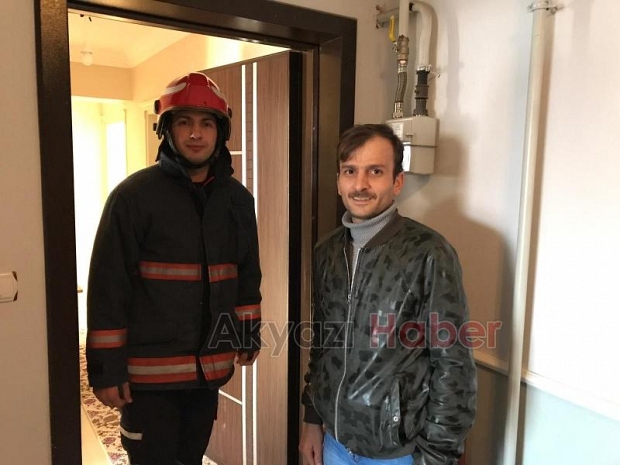Evde kilitli kalan çocukların yardımına İtfaiye koştu