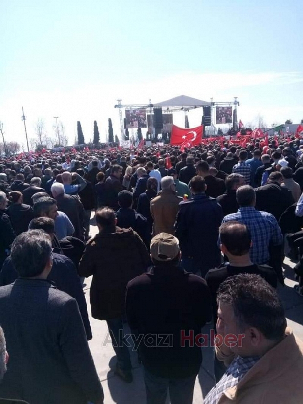 EYT mitingine Akyazıdan da katılım oldu