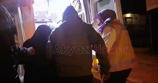 FENALAŞAN KADIN HASTANEYE KALDIRILDI