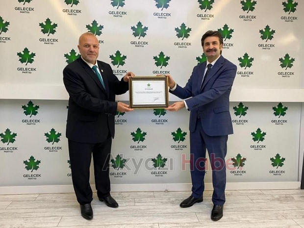 Gelecek Partisi Akyazı İlçe Başkanı Hüseyin Güler oldu 