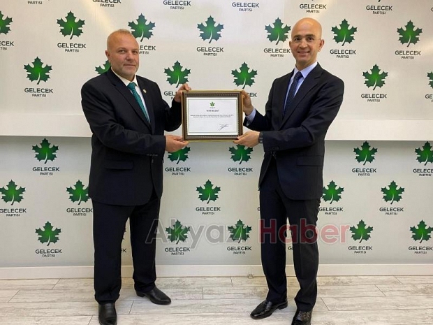 Gelecek Partisi Akyazı İlçe Başkanı Hüseyin Güler oldu 