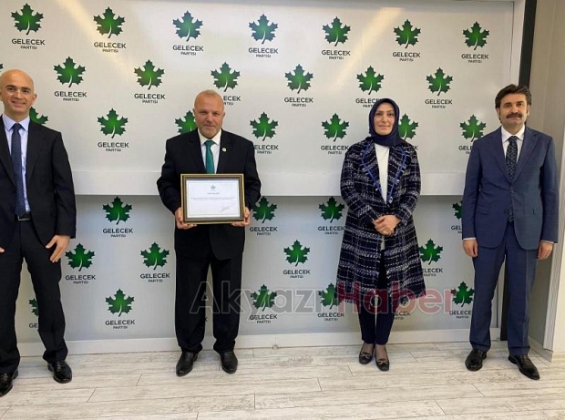 Gelecek Partisi Akyazı İlçe Başkanı Hüseyin Güler oldu 