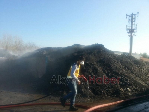 Geri Dönüşüm Fabrikasında Yangın