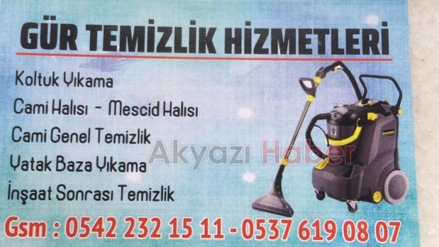 Gür Temizlik Hizmetleri Hizmetinizde