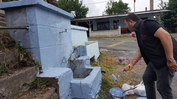 Güzlek'te muhtar, halk el ele verdi
