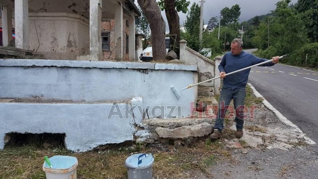 Güzlek'te muhtar, halk el ele verdi